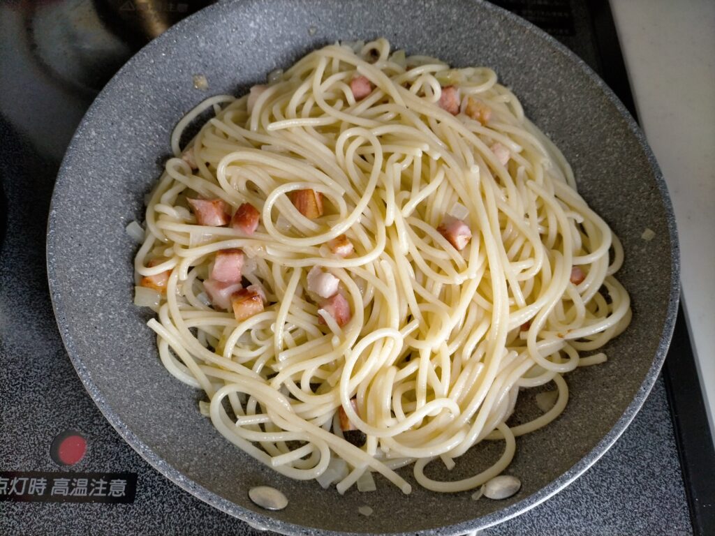 パスタを合わせる